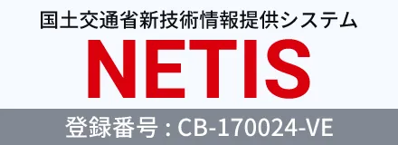 国土交通省新技術情報提供システムNETIS 登録番号: CB-170024-VE